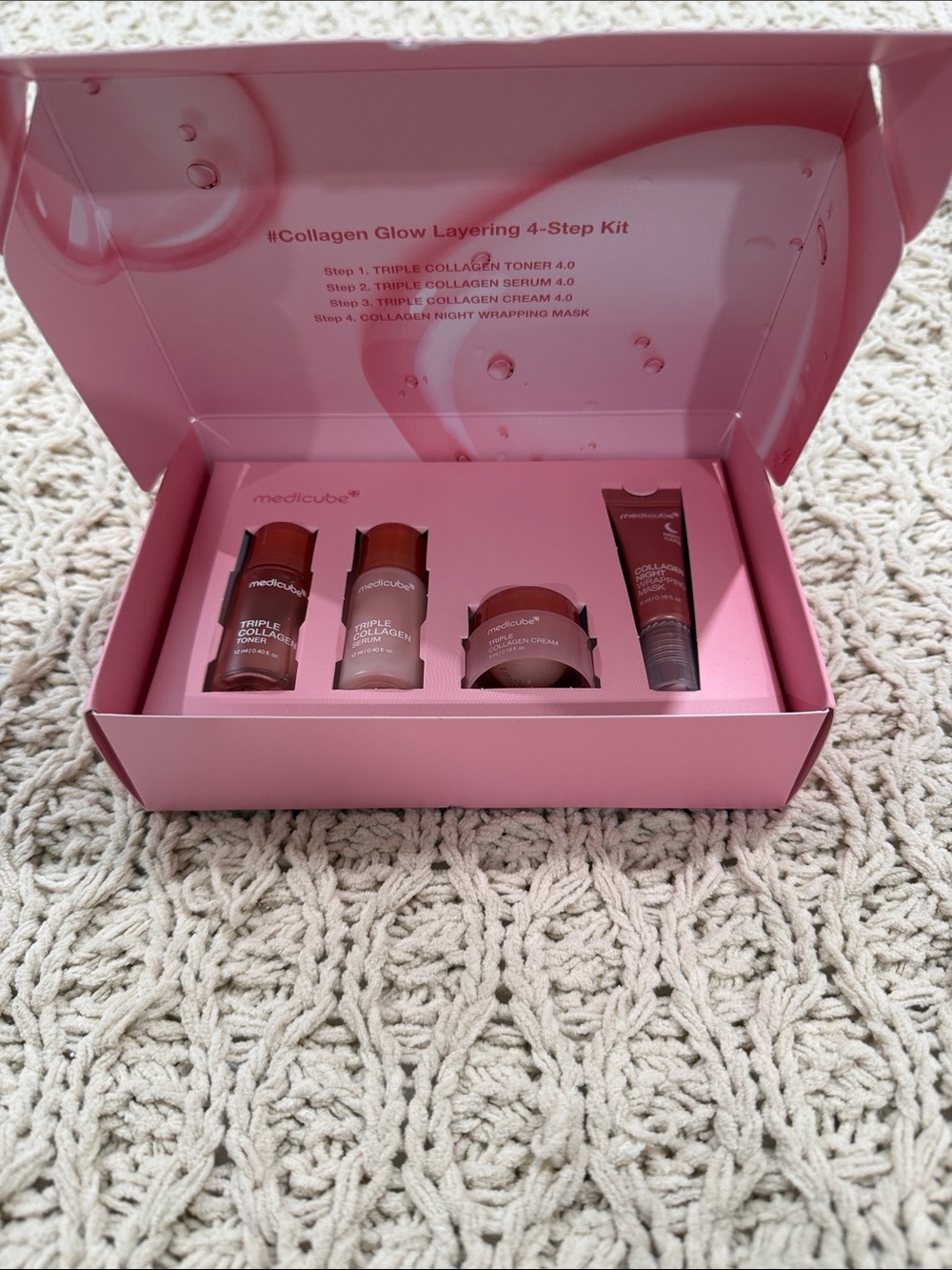 Medicube Collagen Trial Glow 4-Step Kit — Pink